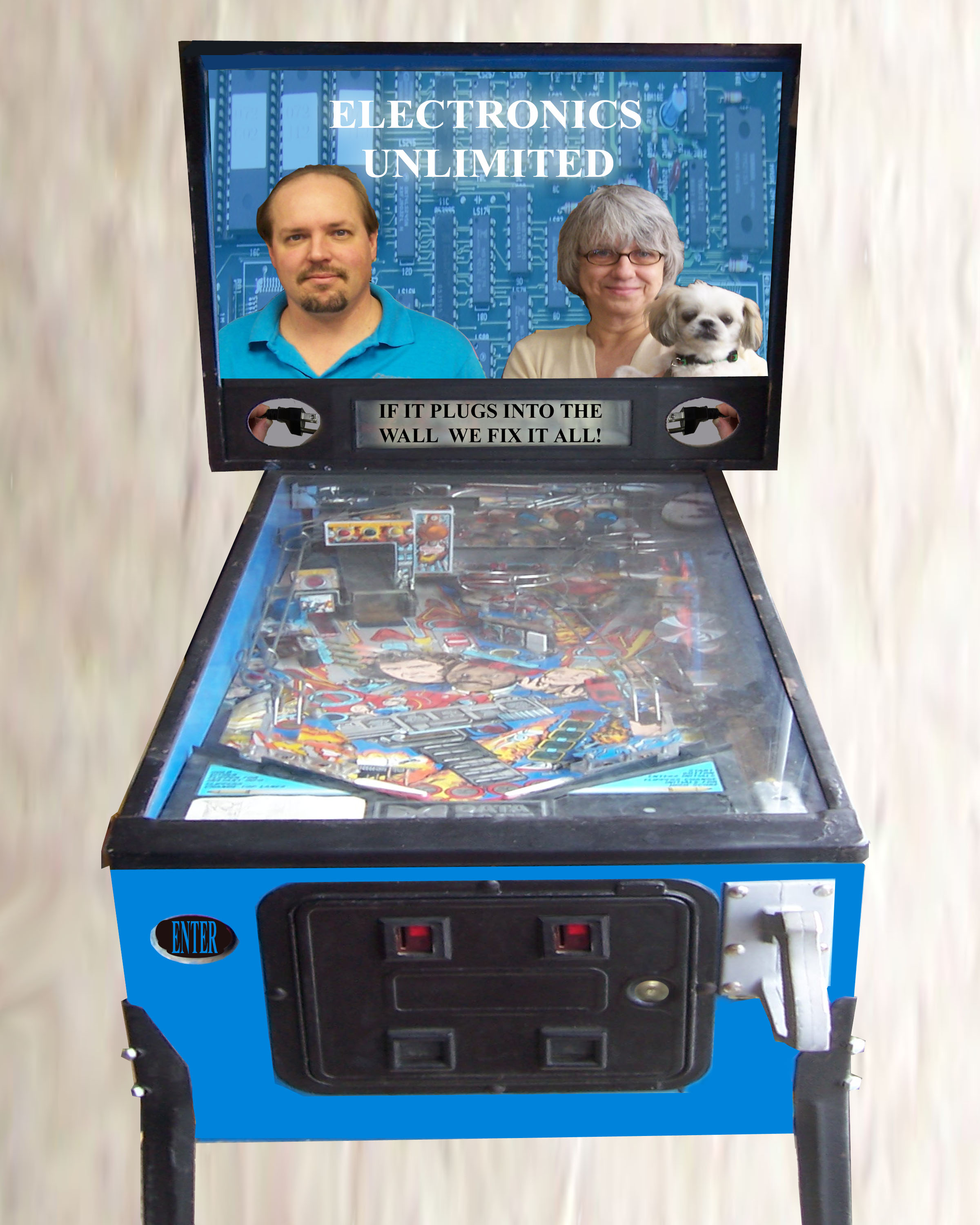 1960s Cow Poke Pinball Machine – Gold & Silver Pawn Shop